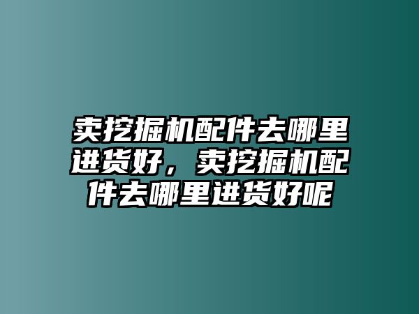 賣(mài)挖掘機(jī)配件去哪里進(jìn)貨好，賣(mài)挖掘機(jī)配件去哪里進(jìn)貨好呢