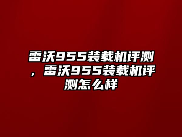 雷沃955裝載機(jī)評(píng)測(cè)，雷沃955裝載機(jī)評(píng)測(cè)怎么樣