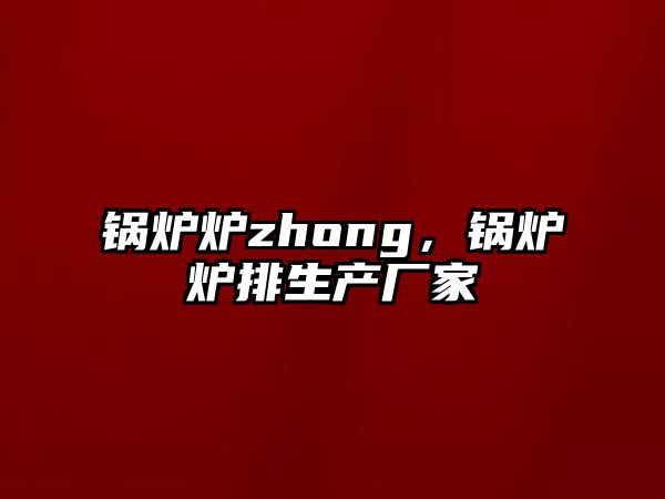 鍋爐爐zhong，鍋爐爐排生產(chǎn)廠家