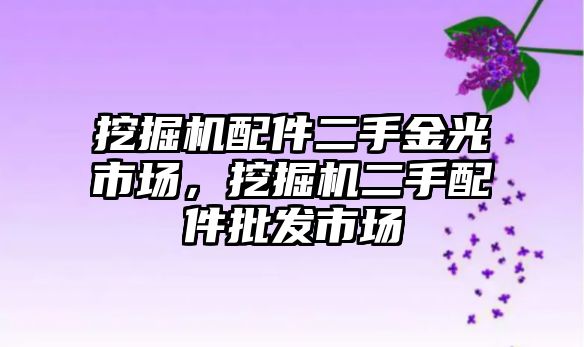 挖掘機配件二手金光市場，挖掘機二手配件批發(fā)市場