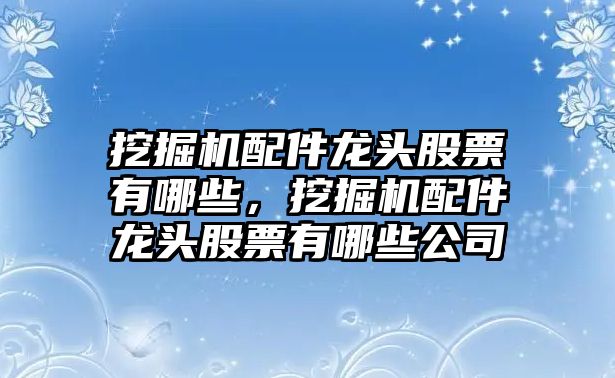 挖掘機配件龍頭股票有哪些，挖掘機配件龍頭股票有哪些公司