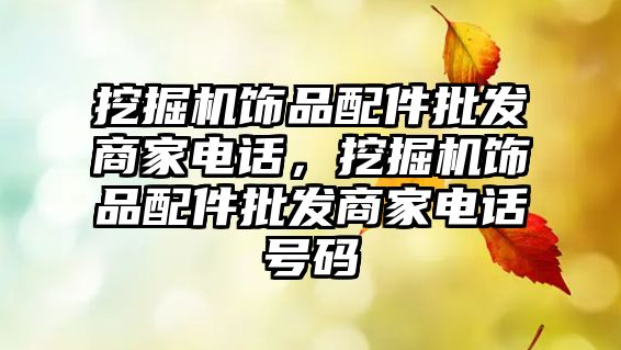 挖掘機飾品配件批發(fā)商家電話，挖掘機飾品配件批發(fā)商家電話號碼