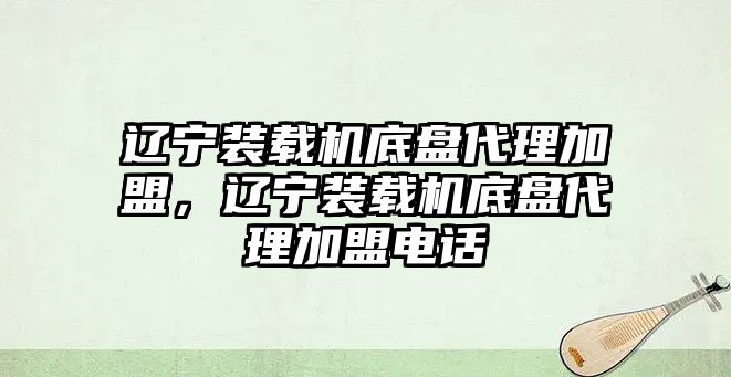 遼寧裝載機(jī)底盤(pán)代理加盟，遼寧裝載機(jī)底盤(pán)代理加盟電話