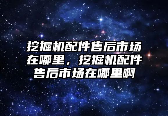 挖掘機配件售后市場在哪里，挖掘機配件售后市場在哪里啊