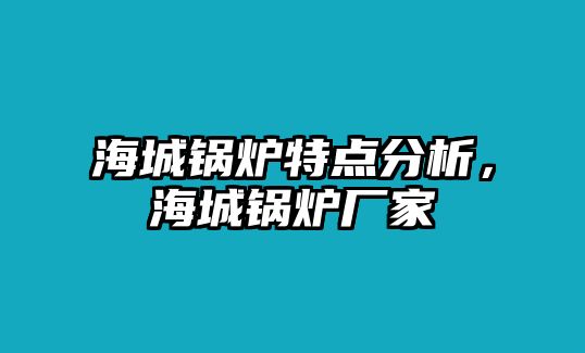 海城鍋爐特點(diǎn)分析，海城鍋爐廠家