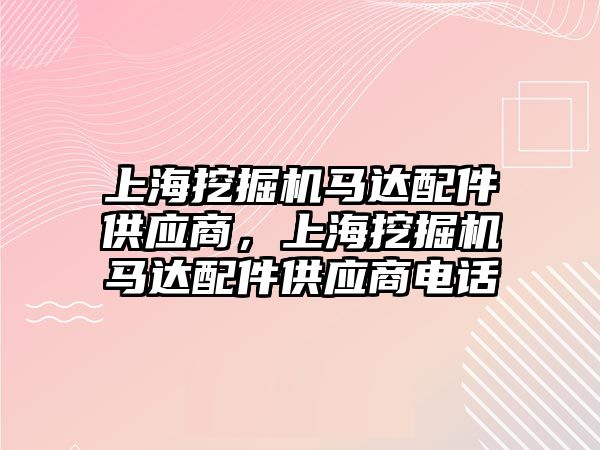 上海挖掘機馬達配件供應(yīng)商，上海挖掘機馬達配件供應(yīng)商電話