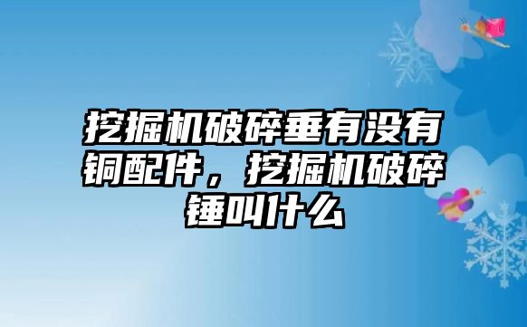 挖掘機(jī)破碎垂有沒有銅配件，挖掘機(jī)破碎錘叫什么