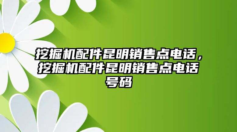 挖掘機(jī)配件昆明銷售點(diǎn)電話，挖掘機(jī)配件昆明銷售點(diǎn)電話號(hào)碼