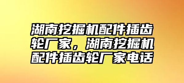 湖南挖掘機(jī)配件插齒輪廠家，湖南挖掘機(jī)配件插齒輪廠家電話