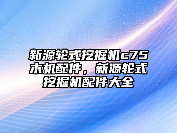 新源輪式挖掘機(jī)c75木機(jī)配件，新源輪式挖掘機(jī)配件大全