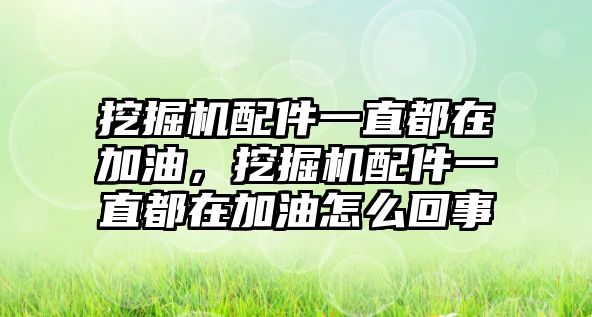 挖掘機(jī)配件一直都在加油，挖掘機(jī)配件一直都在加油怎么回事