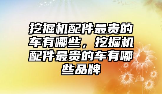 挖掘機(jī)配件最貴的車(chē)有哪些，挖掘機(jī)配件最貴的車(chē)有哪些品牌