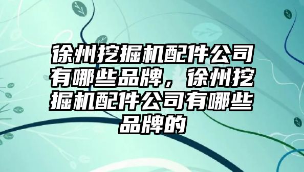 徐州挖掘機(jī)配件公司有哪些品牌，徐州挖掘機(jī)配件公司有哪些品牌的