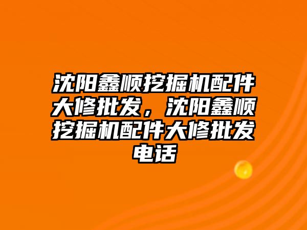 沈陽鑫順挖掘機配件大修批發(fā)，沈陽鑫順挖掘機配件大修批發(fā)電話