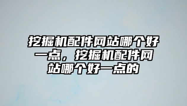 挖掘機(jī)配件網(wǎng)站哪個(gè)好一點(diǎn)，挖掘機(jī)配件網(wǎng)站哪個(gè)好一點(diǎn)的