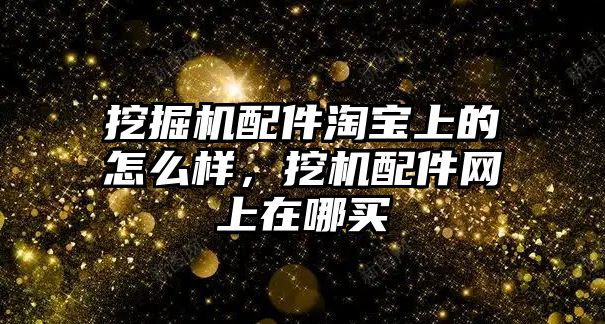 挖掘機配件淘寶上的怎么樣，挖機配件網(wǎng)上在哪買