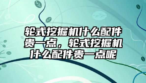 輪式挖掘機什么配件貴一點，輪式挖掘機什么配件貴一點呢