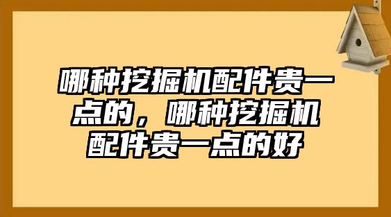 哪種挖掘機(jī)配件貴一點(diǎn)的，哪種挖掘機(jī)配件貴一點(diǎn)的好