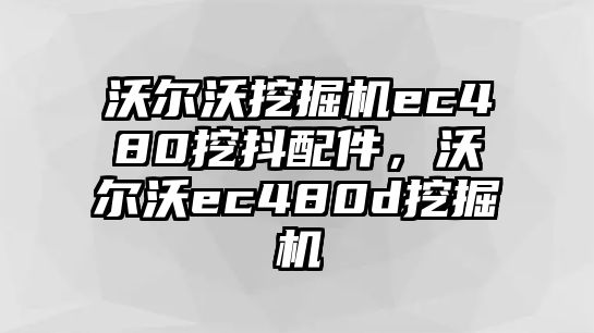 沃爾沃挖掘機(jī)ec480挖抖配件，沃爾沃ec480d挖掘機(jī)