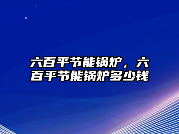 六百平節(jié)能鍋爐，六百平節(jié)能鍋爐多少錢