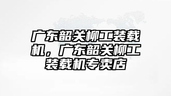 廣東韶關(guān)柳工裝載機，廣東韶關(guān)柳工裝載機專賣店