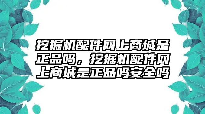 挖掘機配件網(wǎng)上商城是正品嗎，挖掘機配件網(wǎng)上商城是正品嗎安全嗎