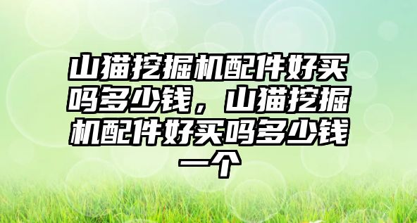 山貓挖掘機配件好買嗎多少錢，山貓挖掘機配件好買嗎多少錢一個