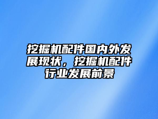 挖掘機配件國內(nèi)外發(fā)展現(xiàn)狀，挖掘機配件行業(yè)發(fā)展前景