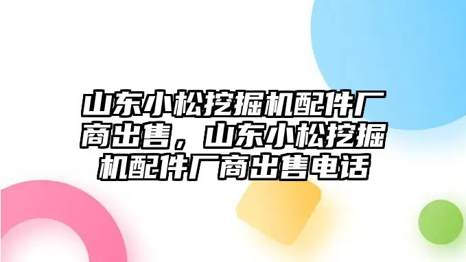 山東小松挖掘機配件廠商出售，山東小松挖掘機配件廠商出售電話