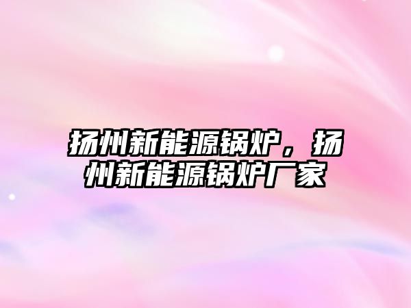 揚州新能源鍋爐，揚州新能源鍋爐廠家