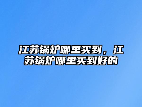 江蘇鍋爐哪里買到，江蘇鍋爐哪里買到好的