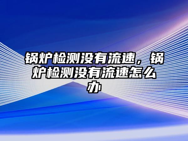 鍋爐檢測(cè)沒有流速，鍋爐檢測(cè)沒有流速怎么辦