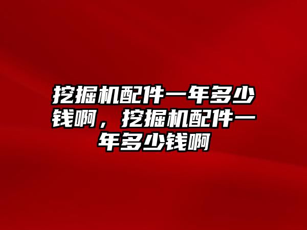 挖掘機配件一年多少錢啊，挖掘機配件一年多少錢啊