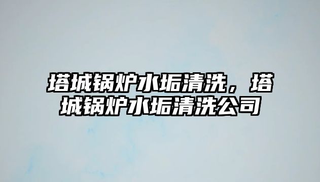 塔城鍋爐水垢清洗，塔城鍋爐水垢清洗公司