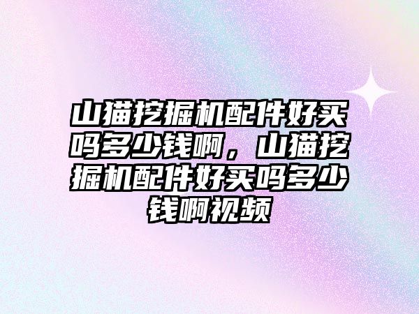 山貓挖掘機配件好買嗎多少錢啊，山貓挖掘機配件好買嗎多少錢啊視頻