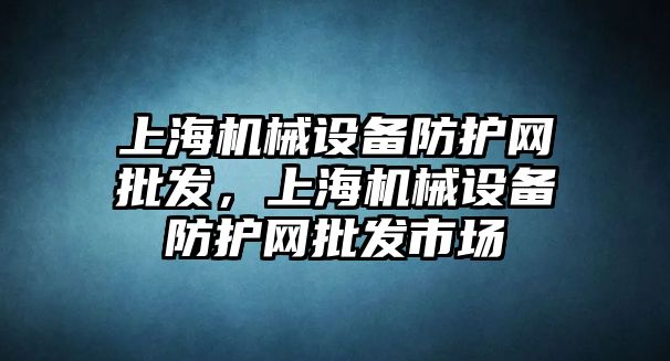 上海機械設備防護網(wǎng)批發(fā)，上海機械設備防護網(wǎng)批發(fā)市場