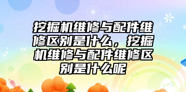 挖掘機維修與配件維修區(qū)別是什么，挖掘機維修與配件維修區(qū)別是什么呢