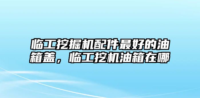 臨工挖掘機配件最好的油箱蓋，臨工挖機油箱在哪