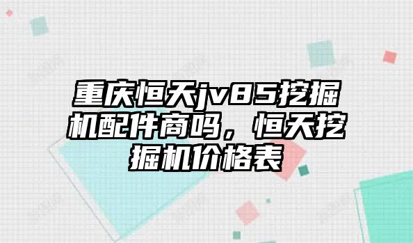 重慶恒天jv85挖掘機配件商嗎，恒天挖掘機價格表