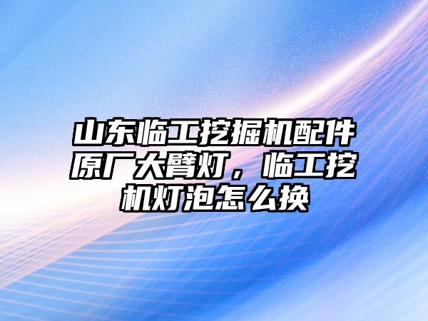 山東臨工挖掘機(jī)配件原廠大臂燈，臨工挖機(jī)燈泡怎么換