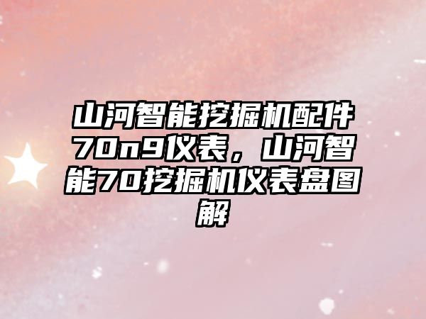 山河智能挖掘機(jī)配件70n9儀表，山河智能70挖掘機(jī)儀表盤(pán)圖解