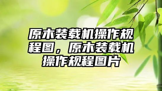 原木裝載機(jī)操作規(guī)程圖，原木裝載機(jī)操作規(guī)程圖片