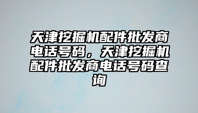 天津挖掘機配件批發(fā)商電話號碼，天津挖掘機配件批發(fā)商電話號碼查詢