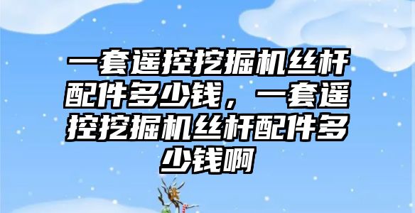 一套遙控挖掘機(jī)絲桿配件多少錢，一套遙控挖掘機(jī)絲桿配件多少錢啊