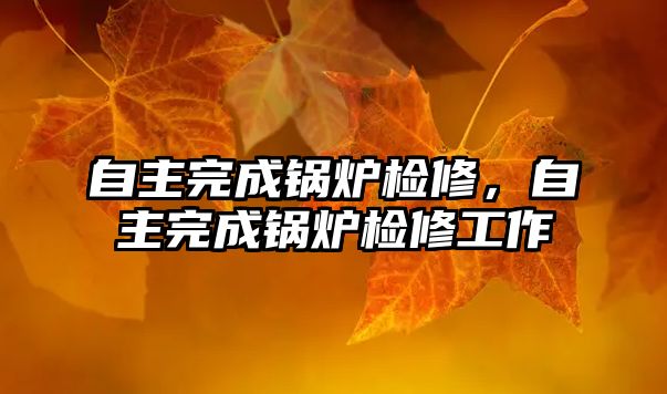 自主完成鍋爐檢修，自主完成鍋爐檢修工作