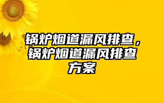 鍋爐煙道漏風(fēng)排查，鍋爐煙道漏風(fēng)排查方案