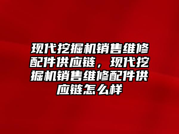 現(xiàn)代挖掘機銷售維修配件供應鏈，現(xiàn)代挖掘機銷售維修配件供應鏈怎么樣