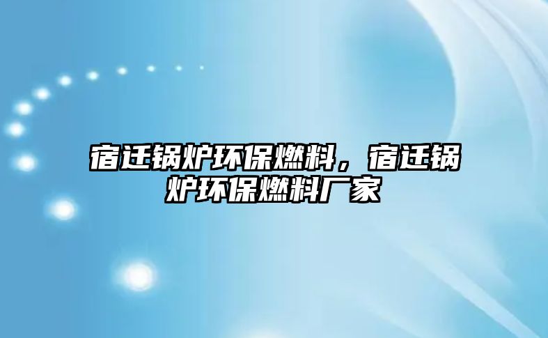 宿遷鍋爐環(huán)保燃料，宿遷鍋爐環(huán)保燃料廠家