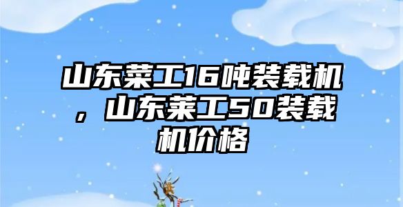 山東菜工16噸裝載機(jī)，山東萊工50裝載機(jī)價(jià)格