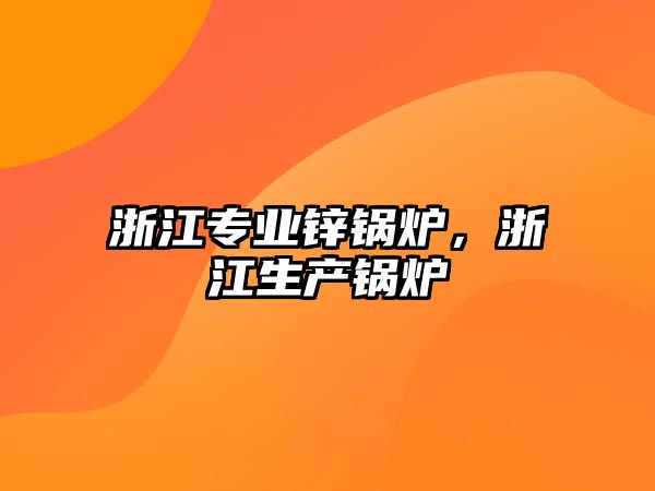 浙江專(zhuān)業(yè)鋅鍋爐，浙江生產(chǎn)鍋爐